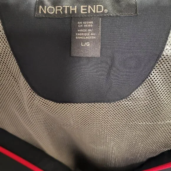 North End Apparel Interactive Colour Block Shell, Large, Black/Graphite/Red - Picture 7 of 10